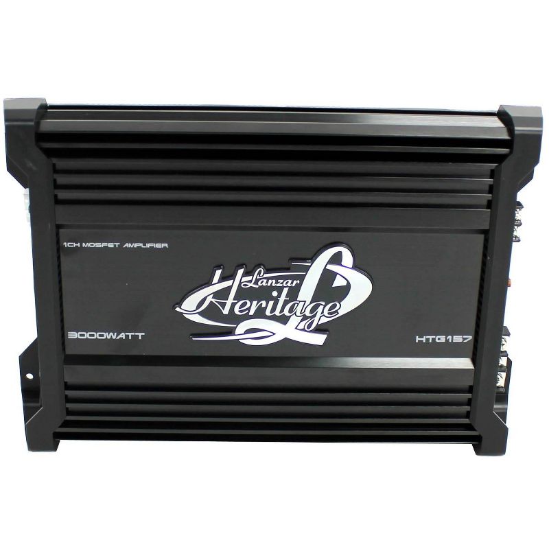 Lanzar HTG157 3000W Mono MOSFET Car Audio Power Amplifier Amp Stereo with 2 Ohm