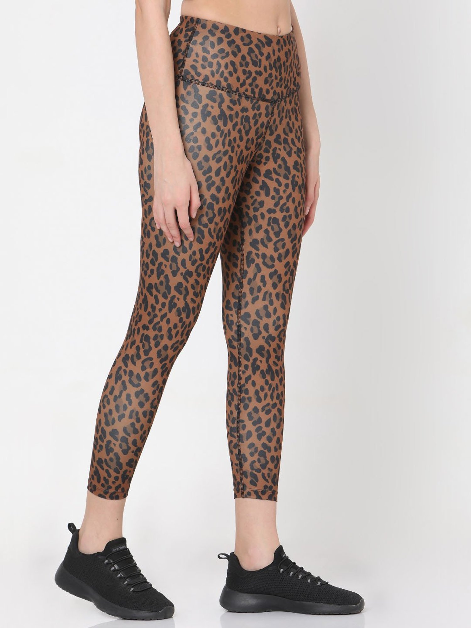 SILVERTRAQ Brown Animal Print Leggings