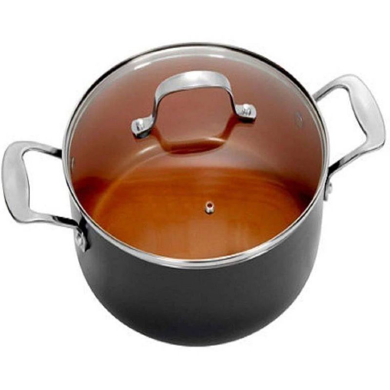 Gotham Steel Ti-cerama 7qt Stock Pot with Lid