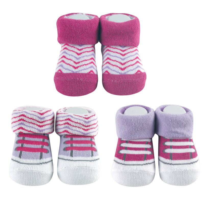 Luvable Friends Baby Boy Socks Set, Blue Bear, 0-6 Months