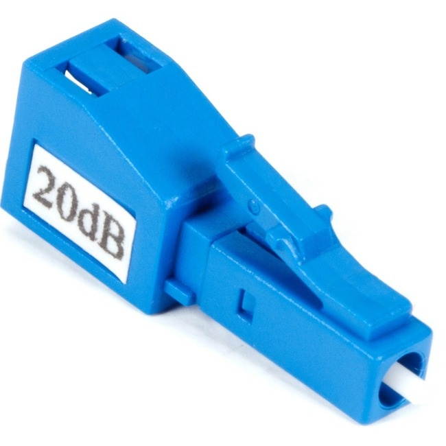 Black Box Fiber Optic In-Line Attenuators, Single-Blue