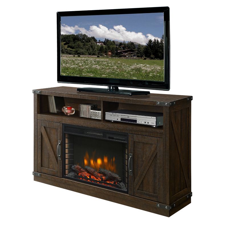50" Aberfoyle Media Electric Fireplace Rustic Brown - Muskoka