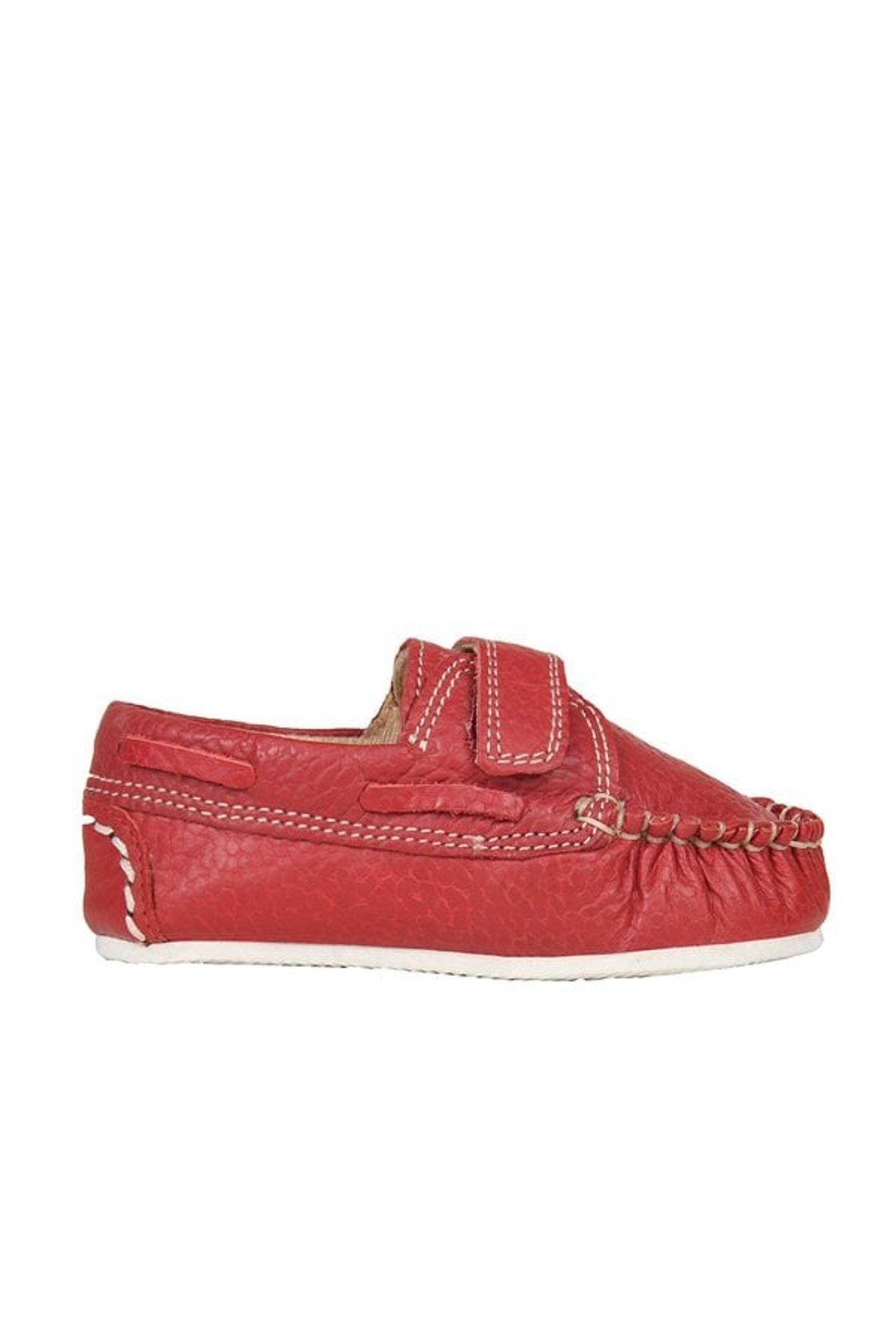 Beanz Kids Aaron Red Leather Loafers