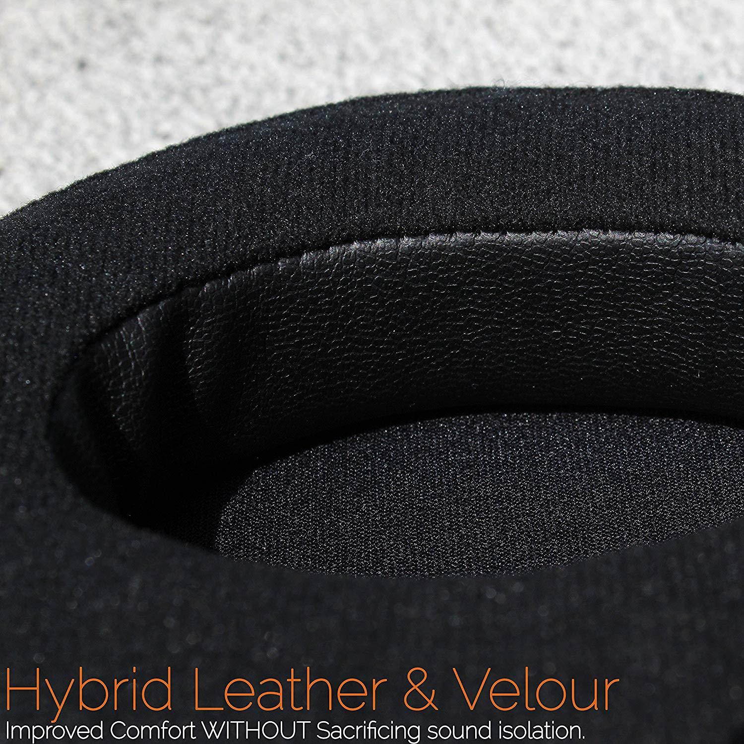 Upgraded Replacement Ear Pads for Audio Technica ATH M50X - Also Compatible with M50 / M40X / M40 / Sony Mdr/Monoprice 8328 and Many More Oval Shaped Headphones (Velour)