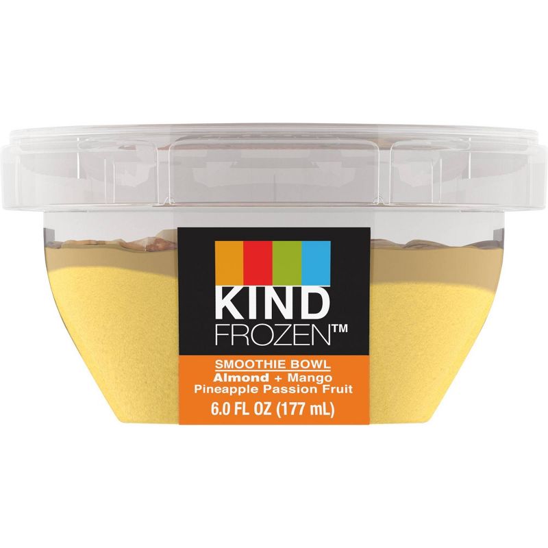 Kind Frozen Smoothie Bowl Almond Mango Pineapple Passion Fruit - 6oz