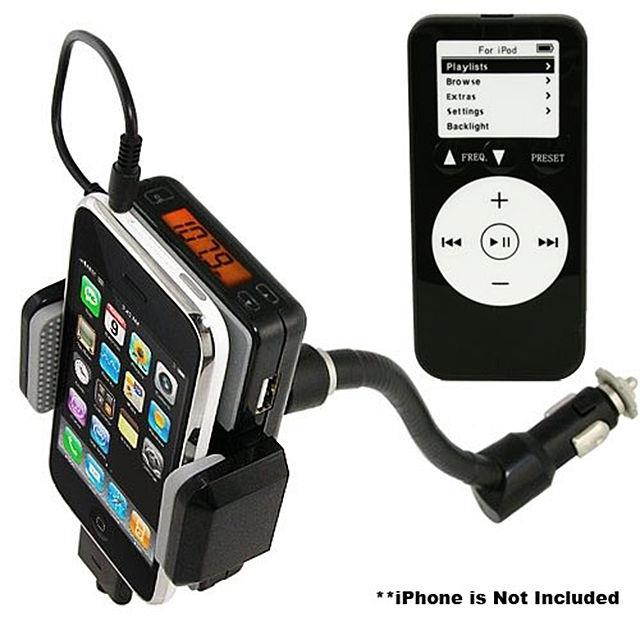 New Car Charger 360&deg; Mount Smartphone FM Transmitter Mount Holder Universal