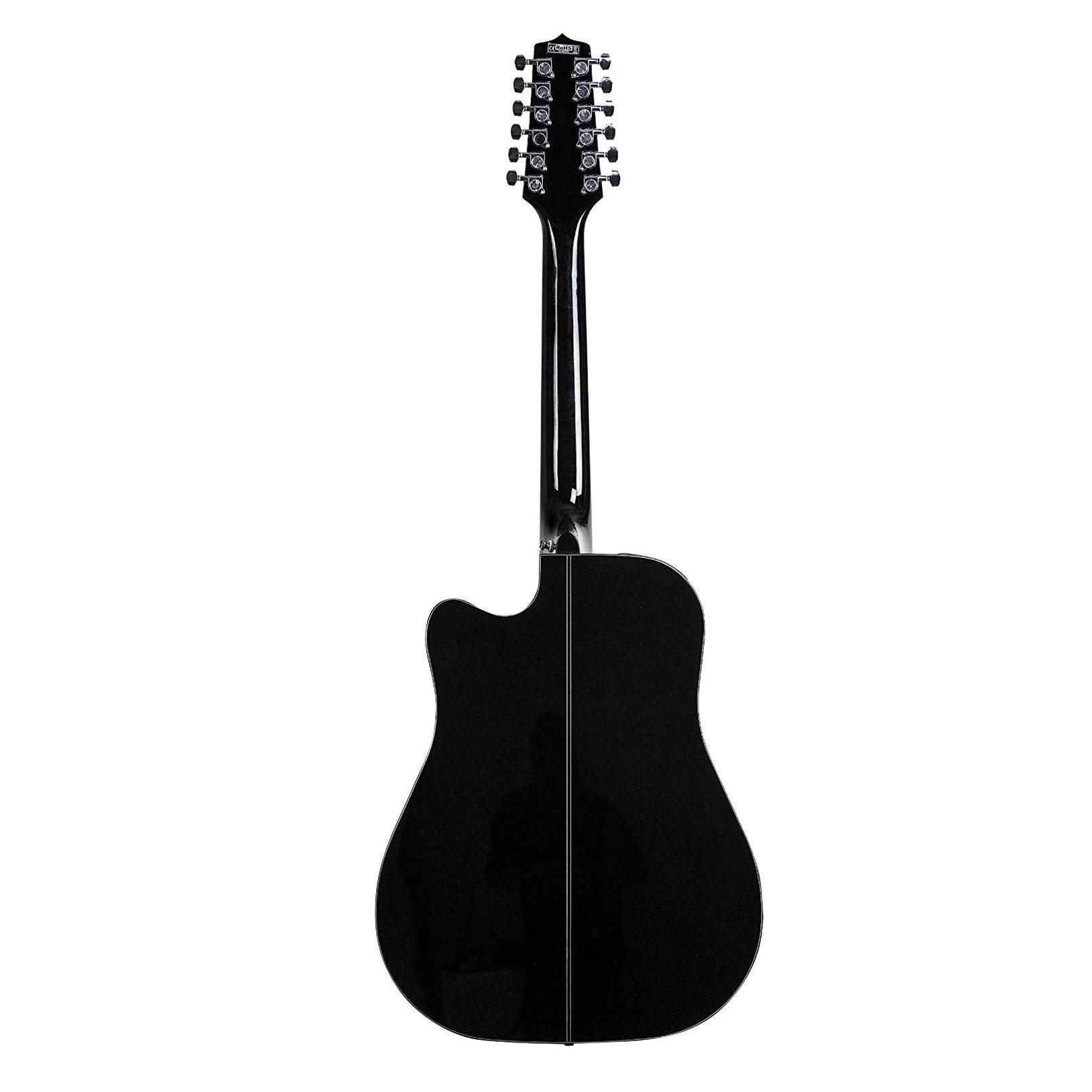 Takamine G Series GD30CE12BLK Dreadnought Acoustic-Electric 12-String Guitar
