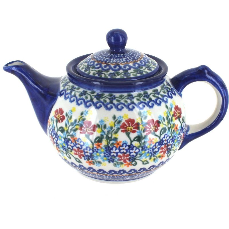 Meritage Botany 5.5 Inch 10 Ounce Stoneware Creamer in Deep Blue