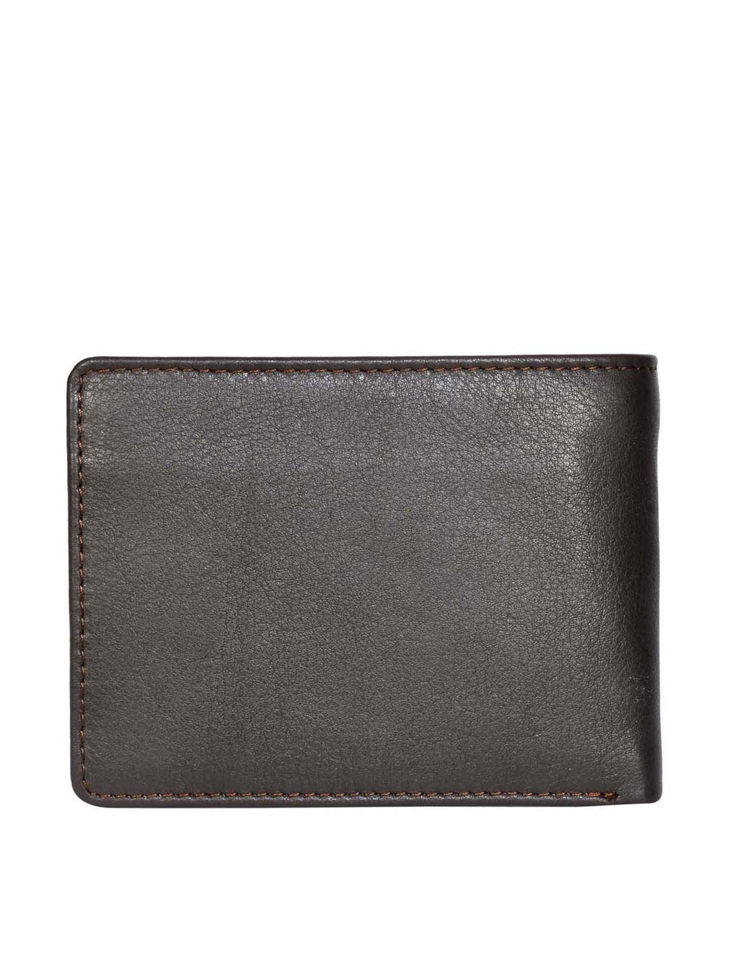 SASSORA Brown Casual Leather Bi-Fold Wallet for Men