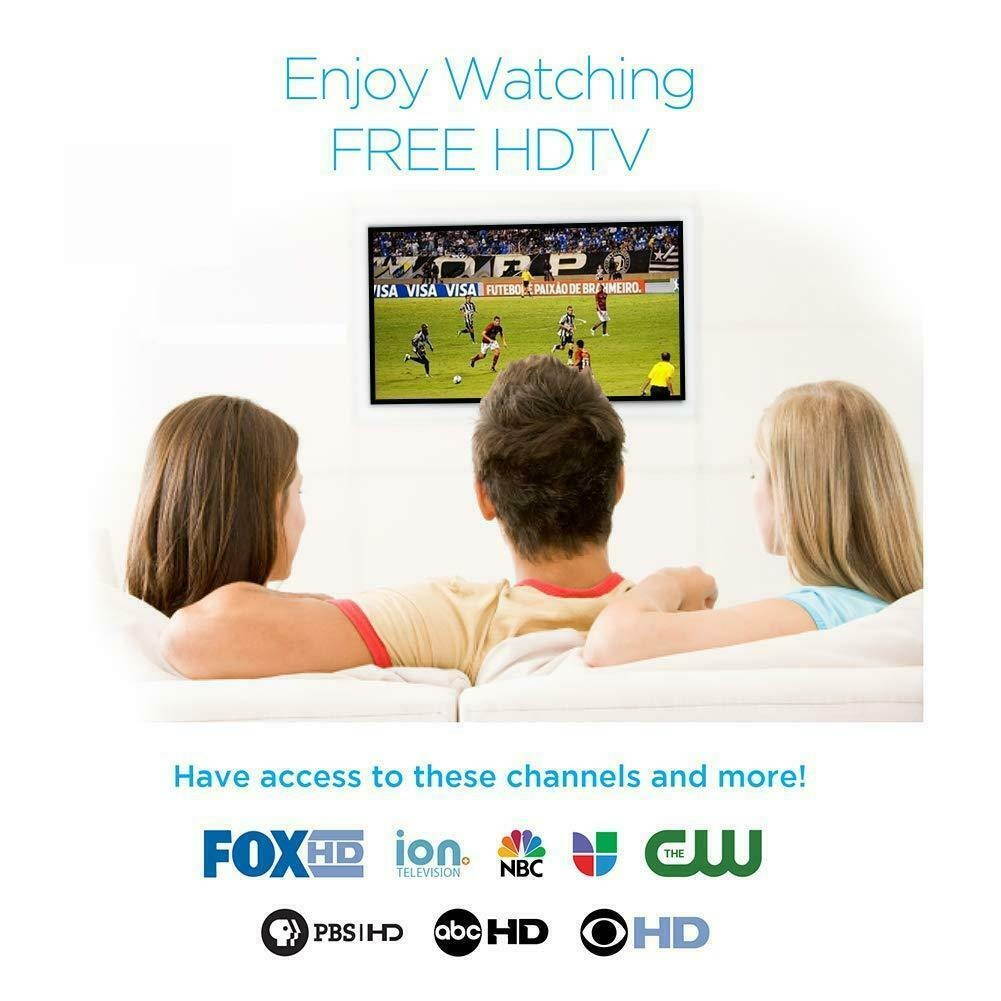 200Mile HDTV Outdoor Amplified TV Antenna HDTV 22dB Rotate Remote 360&deg; UHF/VHF