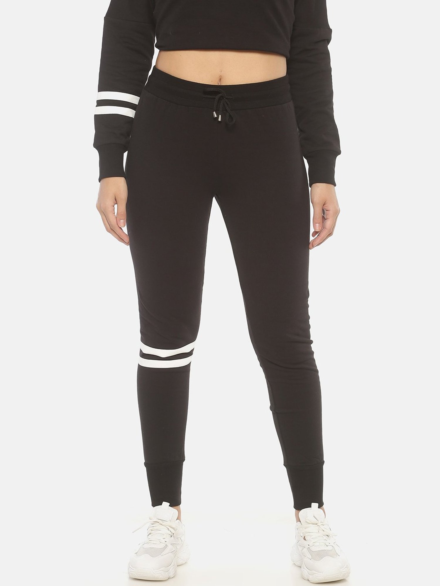 ISU Black Cotton Joggers
