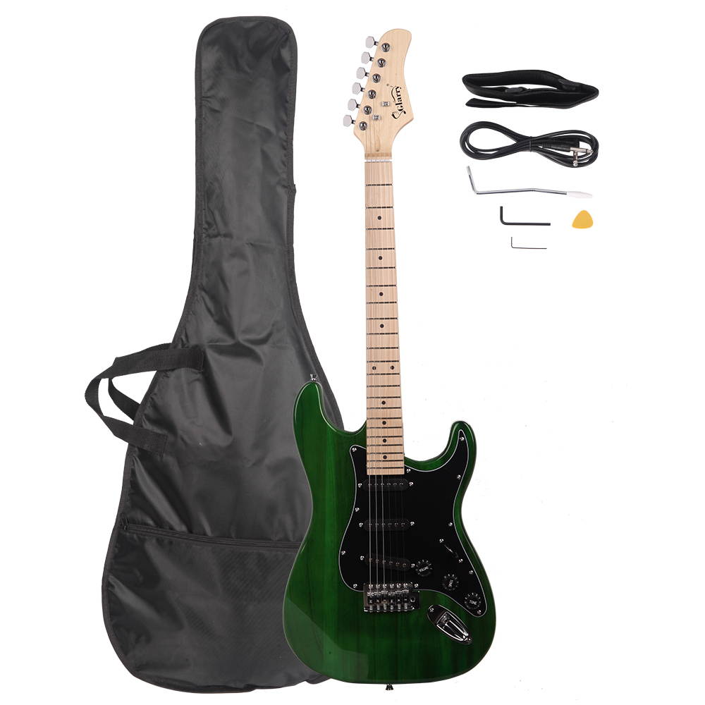 Stylish Electric Guitar Kit, with Guitar Bag,Strap,Tremolo Bar,Connecting Wire,Spanner Tool,Plectrum