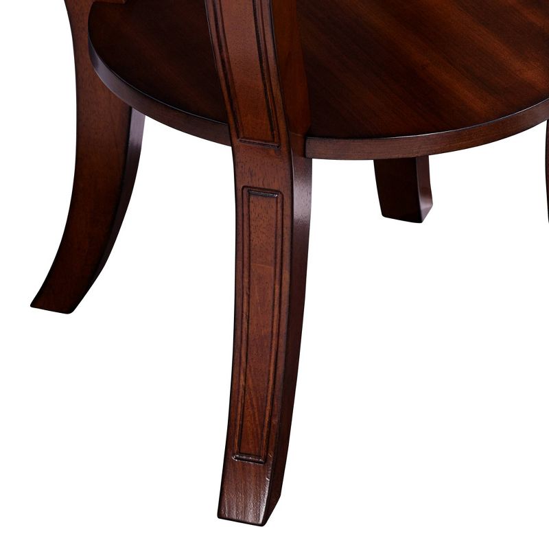 Elm Lane Patterson II Americana 26" Wide Cherry Wood Round End Table