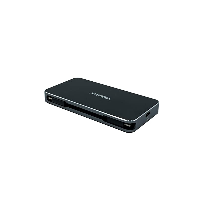 VT200 USB C Portable Dock (901226) | Dual Display, USB 3.0, HDMI | DisplayPort, VGA, Power Delivery Passthrough | USB-C Laptop, Mac, PC Compatible, USB-C, w/Power Passthrough