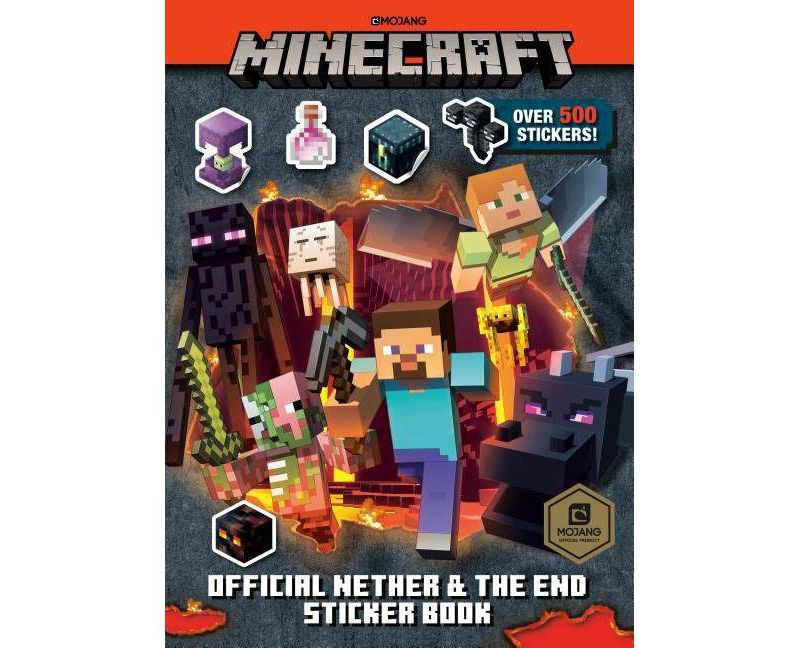 Minecraft Official the Nether and the End Sticker Book (Minecraft) - by  Stephanie Milton (Paperback)