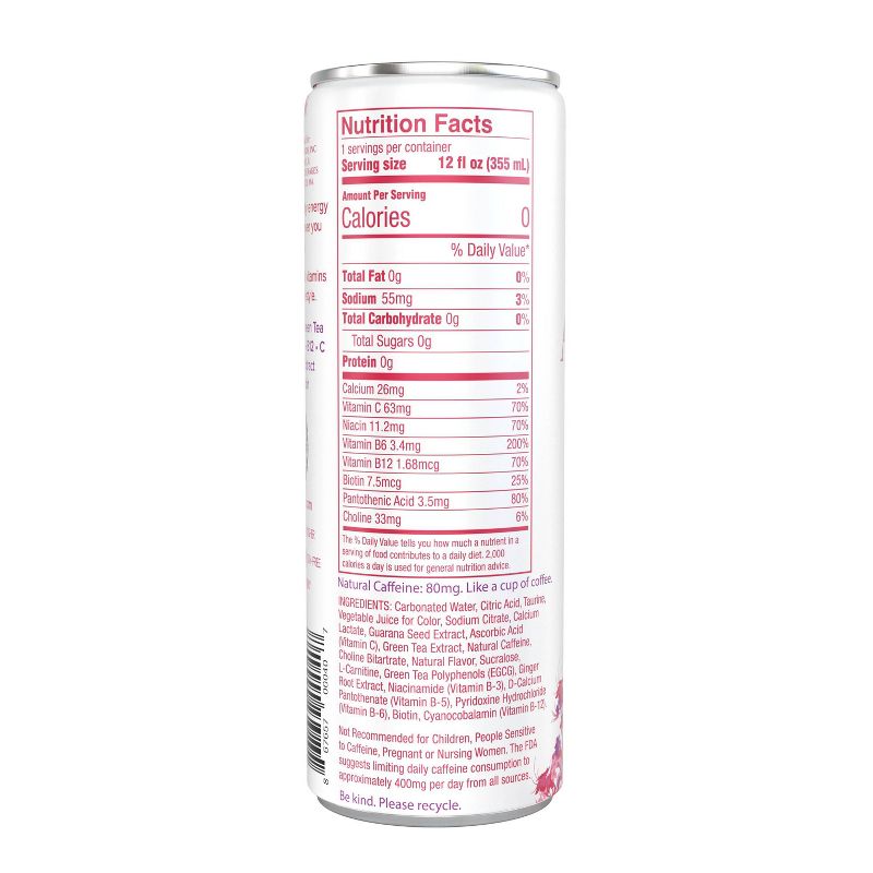 Aspire Raspberry + Acai Energy Drink - 12 fl oz Can
