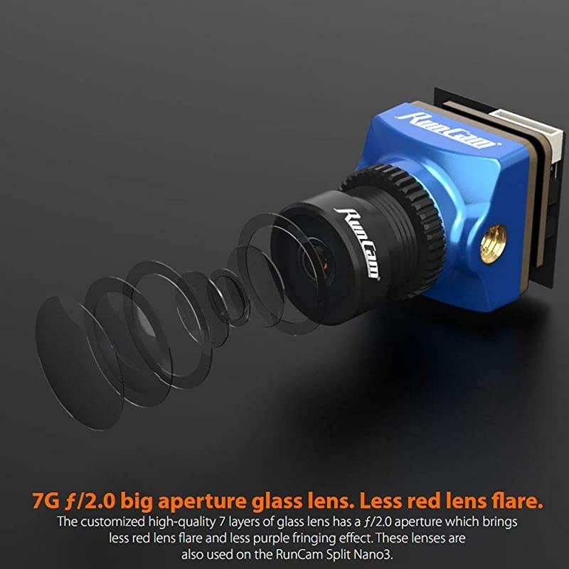 Phoenix 2 Nano FPV Camera 1000TVL FOV 155 Degree 1/2inch Super Global WDR Image Sensor Mini Cam with 2.1mm? Lens 4:3 16:9 Switchable for RC FPV Racing Drone Quadcopter