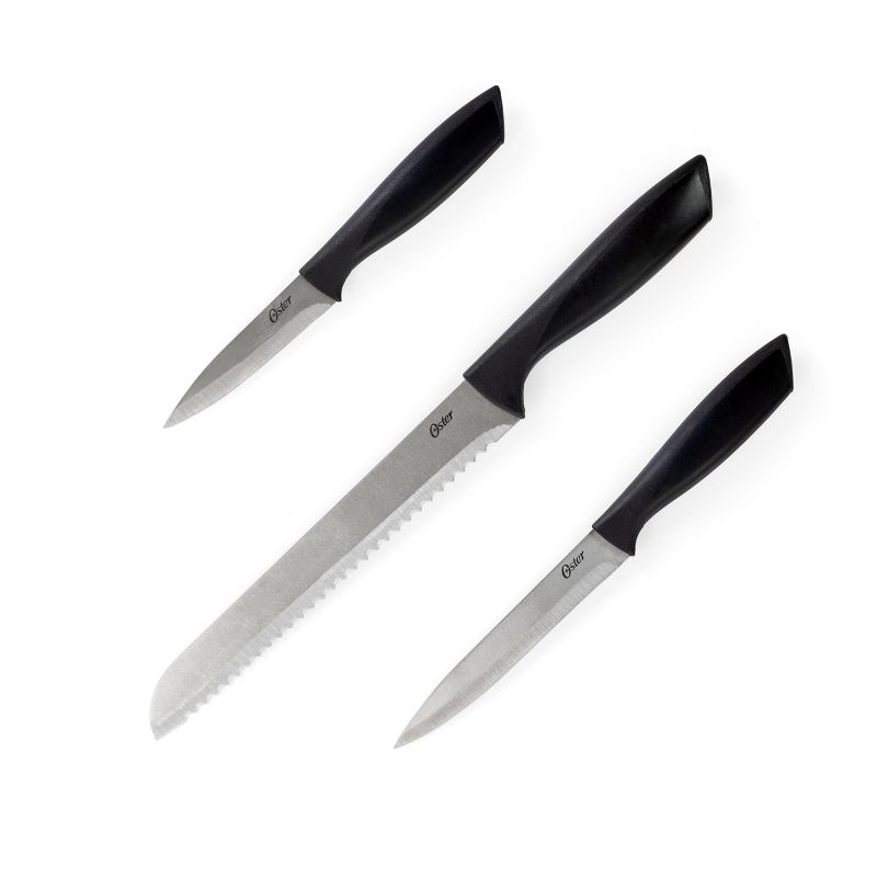 Gibson Home Westminster 23 Piece Carbon Stainless Steel Cutlery Set in Black with Kitchen Tools