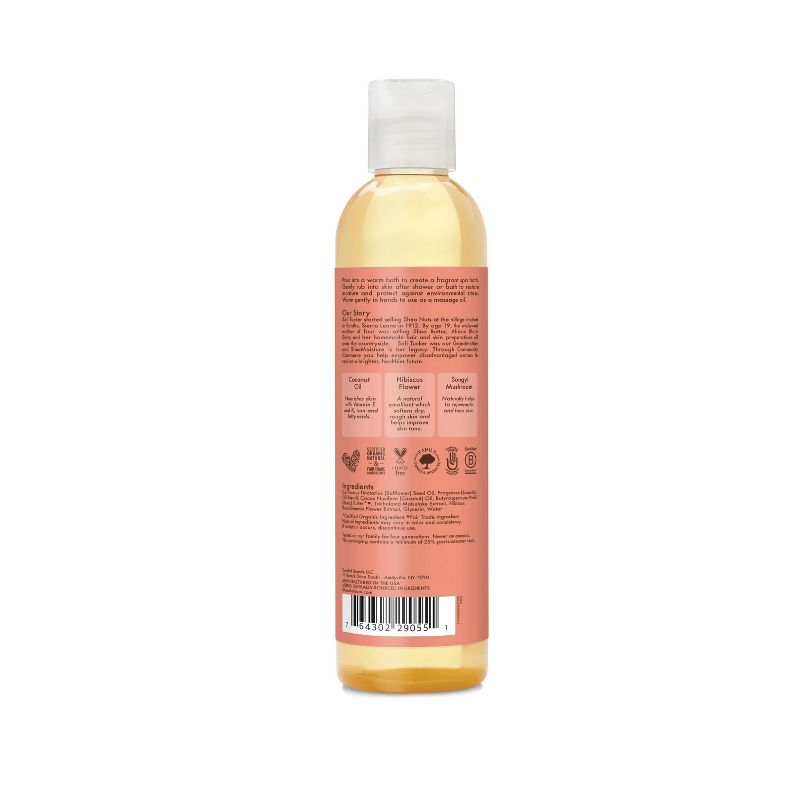 SheaMoisture Coconut and Hibiscus Bath Body and Massage Oil - 8 fl oz