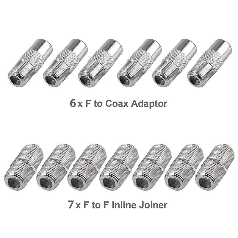 6-Way Coax Cable Splitter MoCA 5-2500MHz, Coaxial Splitter