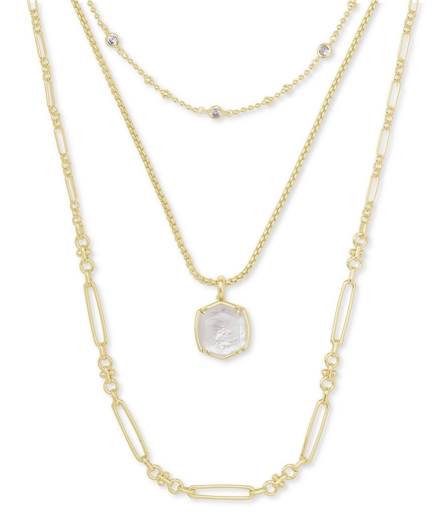 Kendra Scott Davis Triple Strand Necklace