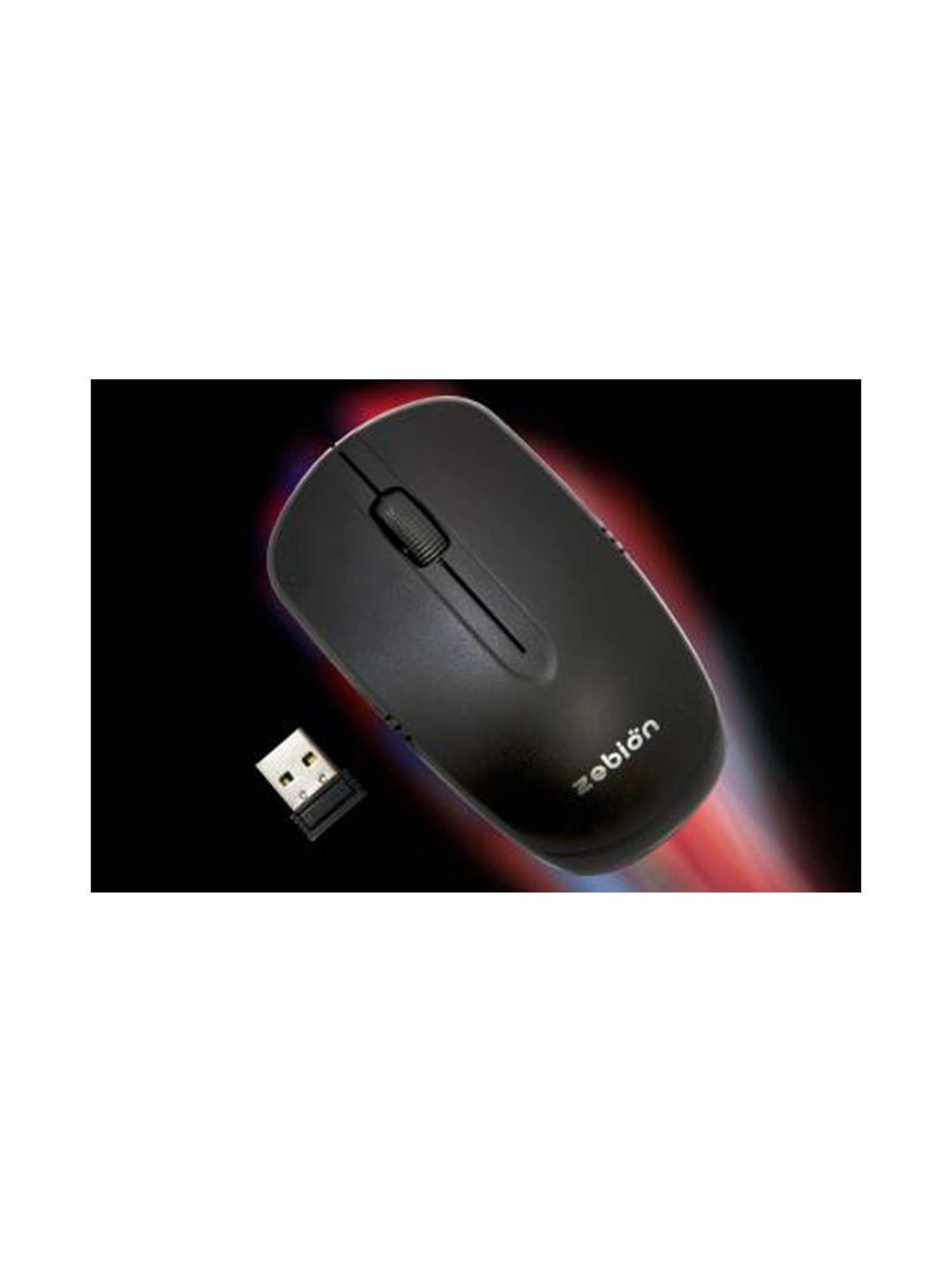 Zebion Wonder Wireless Optical Mouse 2.4Ghz Wireless - Black