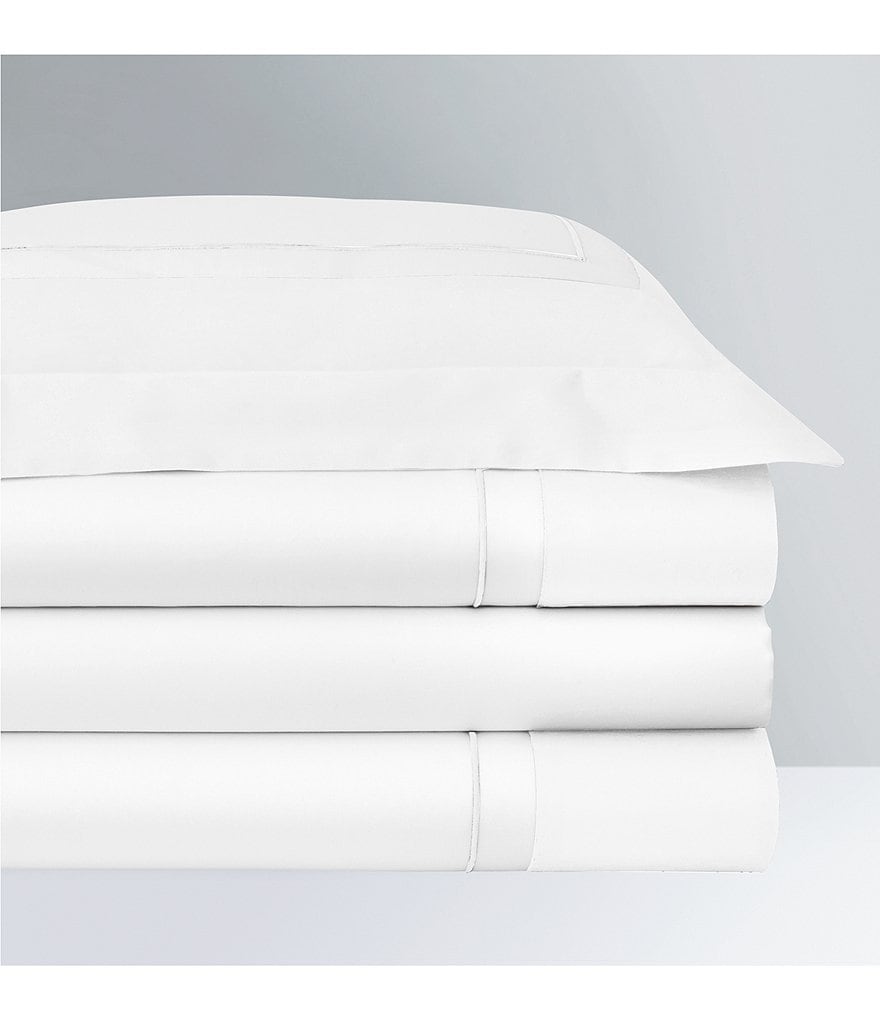 Yves Delorme Lutece Embroidered Cotton Sateen Duvet Cover