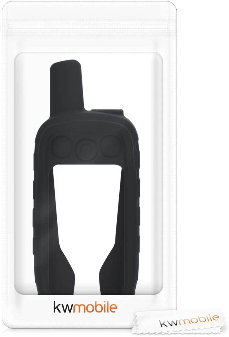 kwmobile Case Compatible with Garmin Alpha 100 - GPS Handset Navigation System Soft Silicone Skin Protective Cover - Black