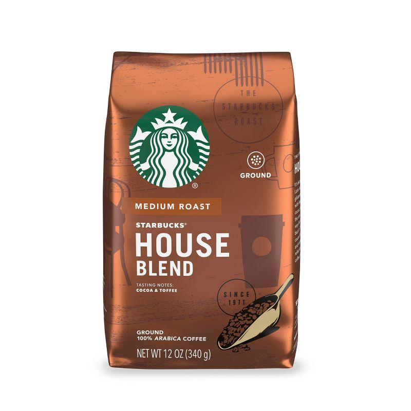 Starbucks House Blend Medium Roast Ground Coffee - 12oz