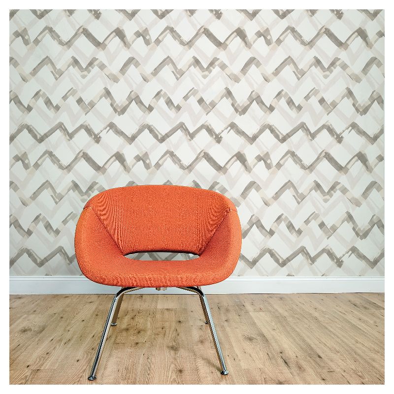Devine Color Painted Chevron Peel & Stick Wallpaper