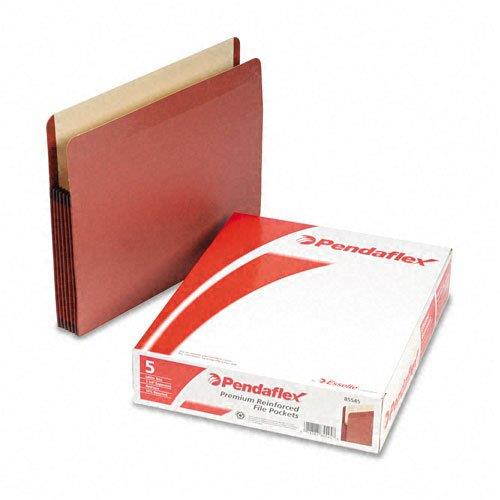 Premium Reinforced 5-1/4"" Exp. Recyc. File Pockets, Letter, 5/Box (ESS85545)