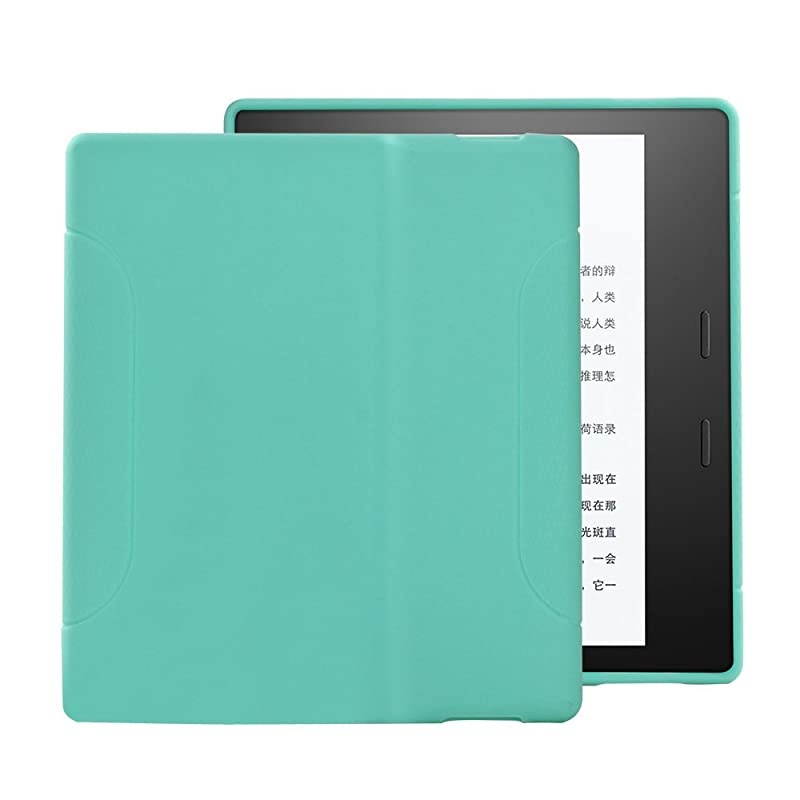 me Kindle Oasis Case (9th Generation, 2017 Release) - Slim Fit TPU Gel Protective Cover Case for All-New Kindle Oasis E-reader 7" (Green)