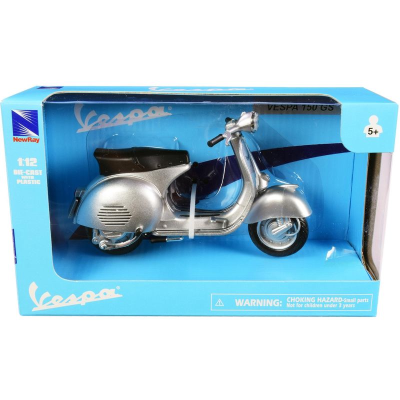 Vespa 150 GS Silver Metallic 1/12 Diecast Motorcycle Model by New Ray