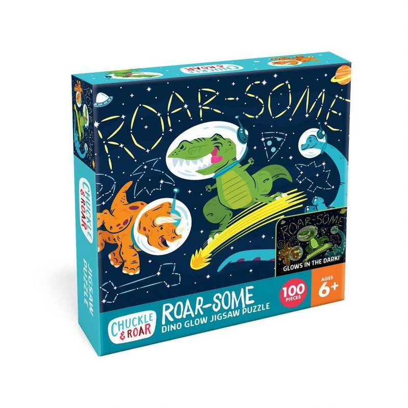 Chuckle & Roar Roar-Some Dino Glow Puzzle - 100pc
