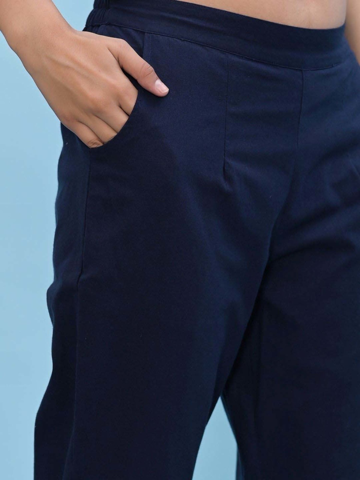 Juniper Navy Cotton Pants
