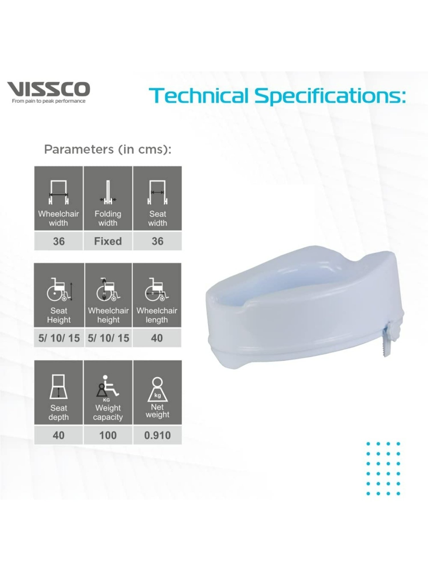 Vissco Comfort Commode (White)
