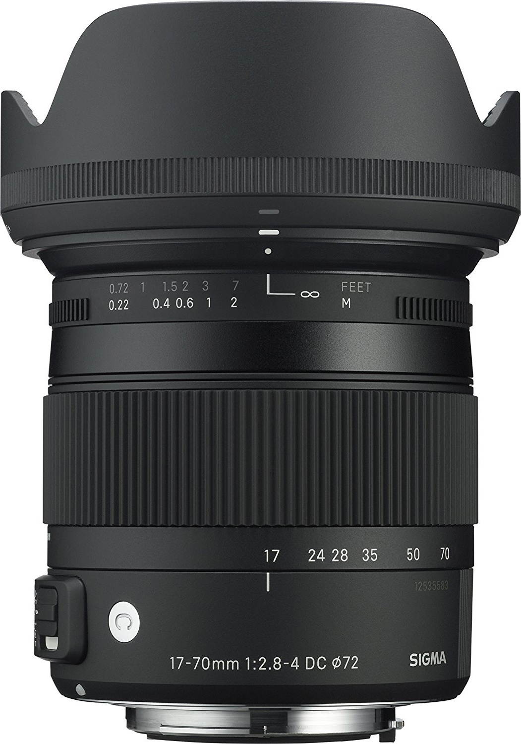 Sigma 17-70mm F2.8-4 Contemporary DC Macro OS HSM Lens for Canon (884101)