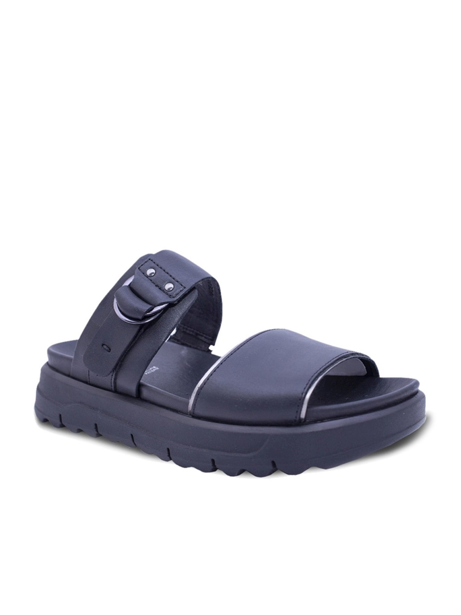 Geox Women's D Xand 2.1S Black Comfort Sandals