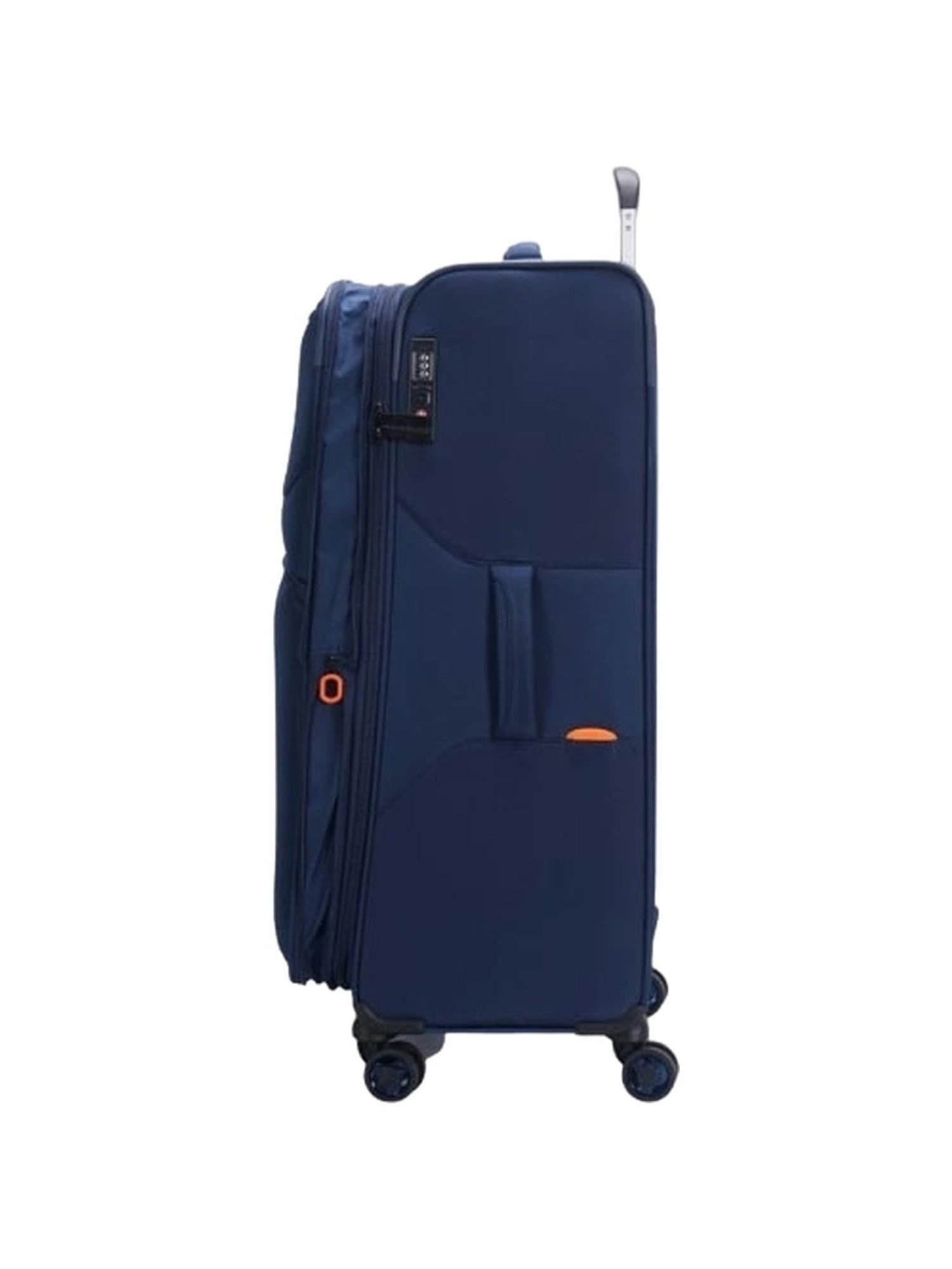 Jump Moorea 2 Navy 8 Wheels Large Soft Cabin Trolley Bag Set of 2