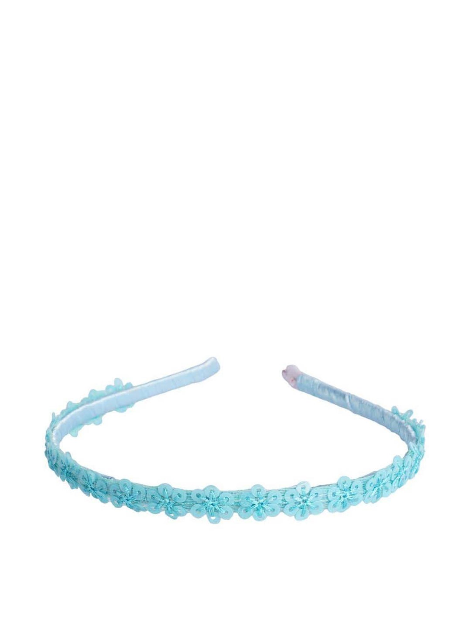Choko Blue Embroidered Hair Band