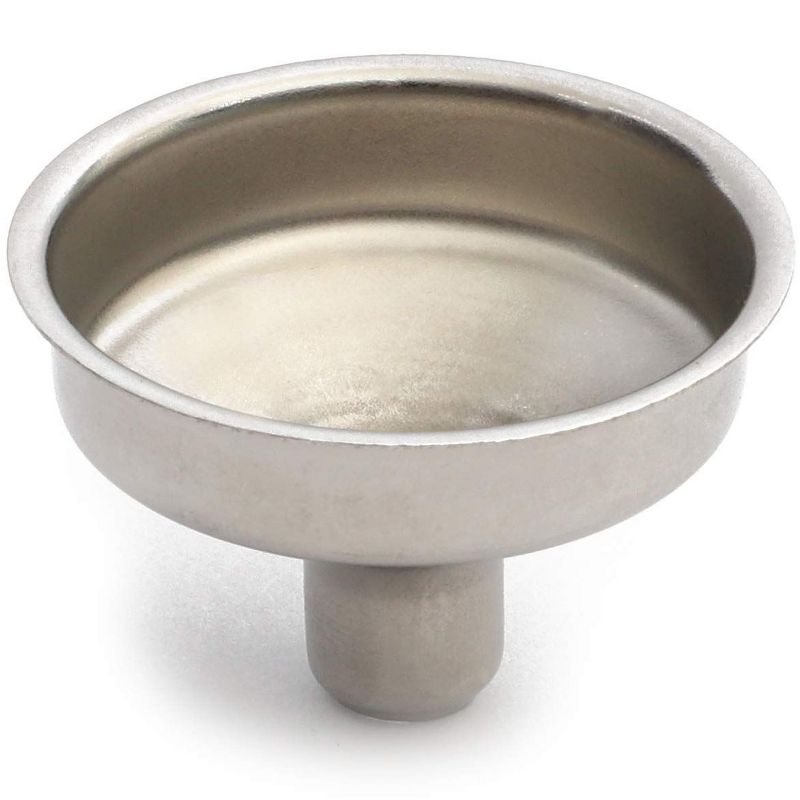 Juvale 12 Pack Stainless Steel Hip Flask Funnels for Liquor, Silver (1.26 in)