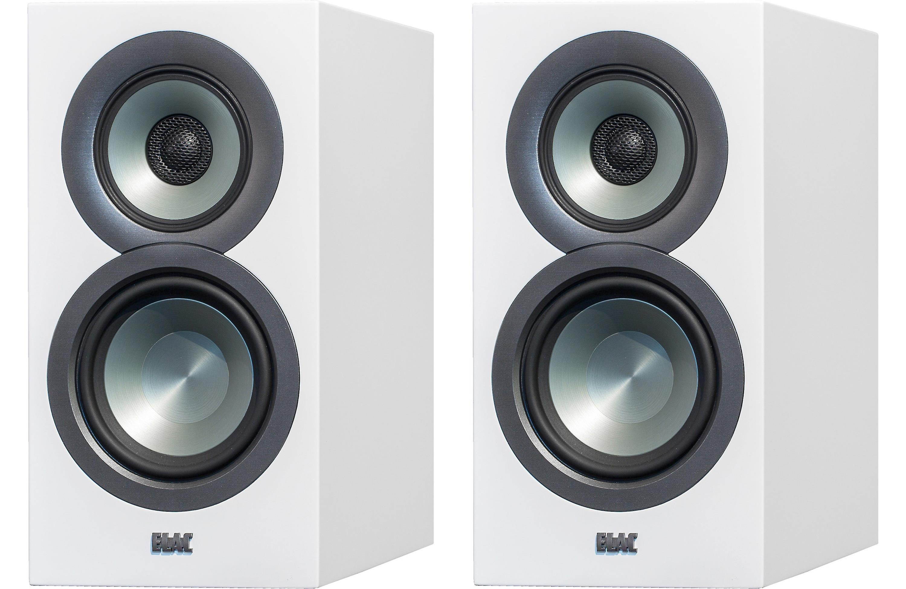 Elac Uni-Fi BS U5 Slim Bookshelf Speakers - Pair (Satin White)