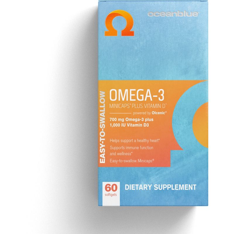 Oceanblue Omega-3 Plus Vitamin D Minicap Softgels - 60ct