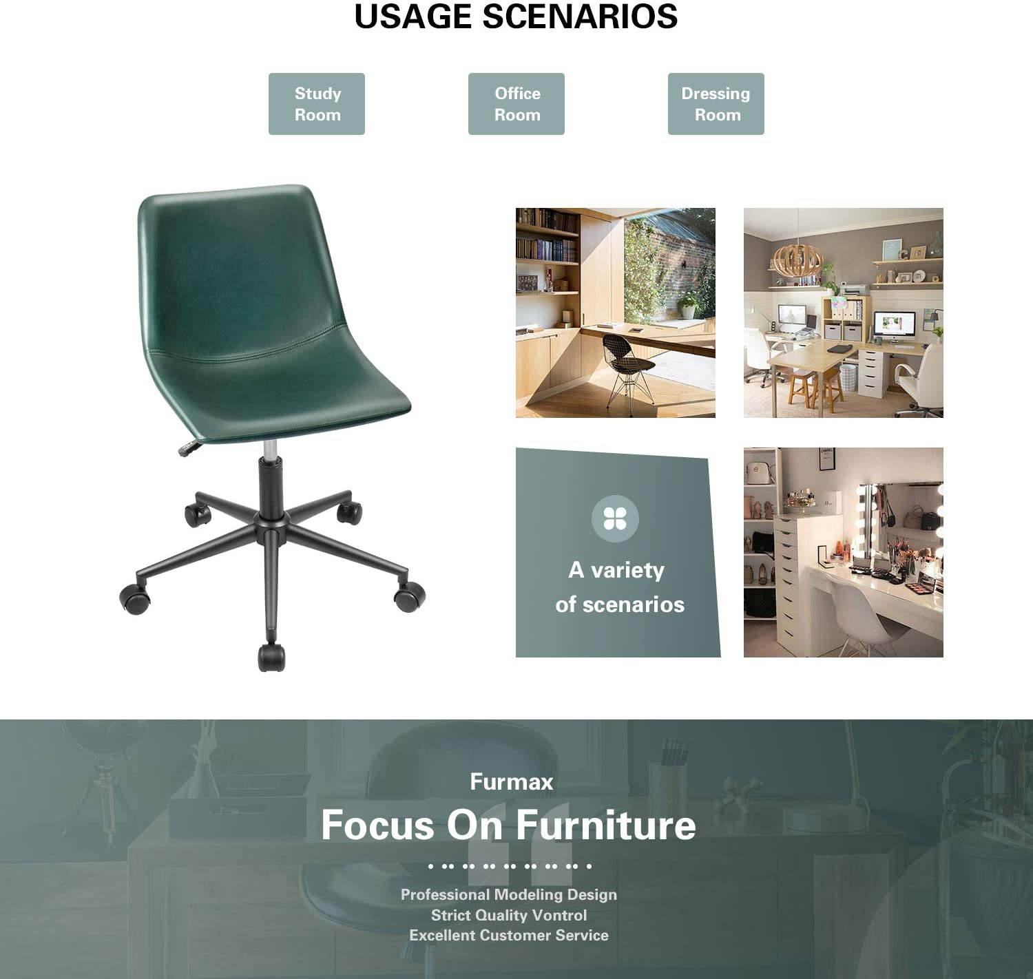 Global Leather Task Chair, Black (8993BK450/550) 