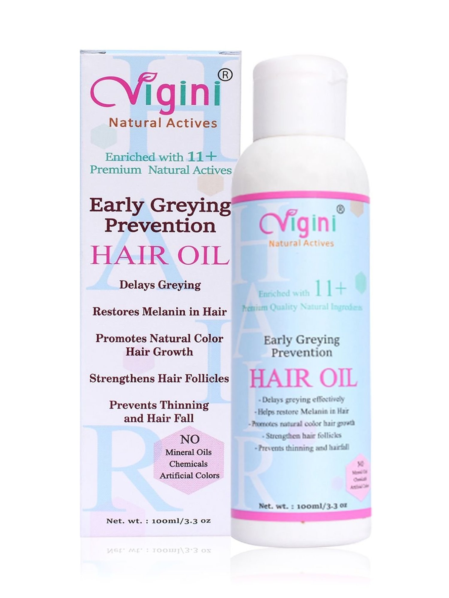 Vigini Anti Early Greying Prevention Hair Oil - 100 ml