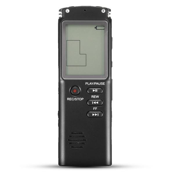 8GB Portable Rechargeable LCD Digital Audio Voice Recorder Dictaphone With MP3 Play