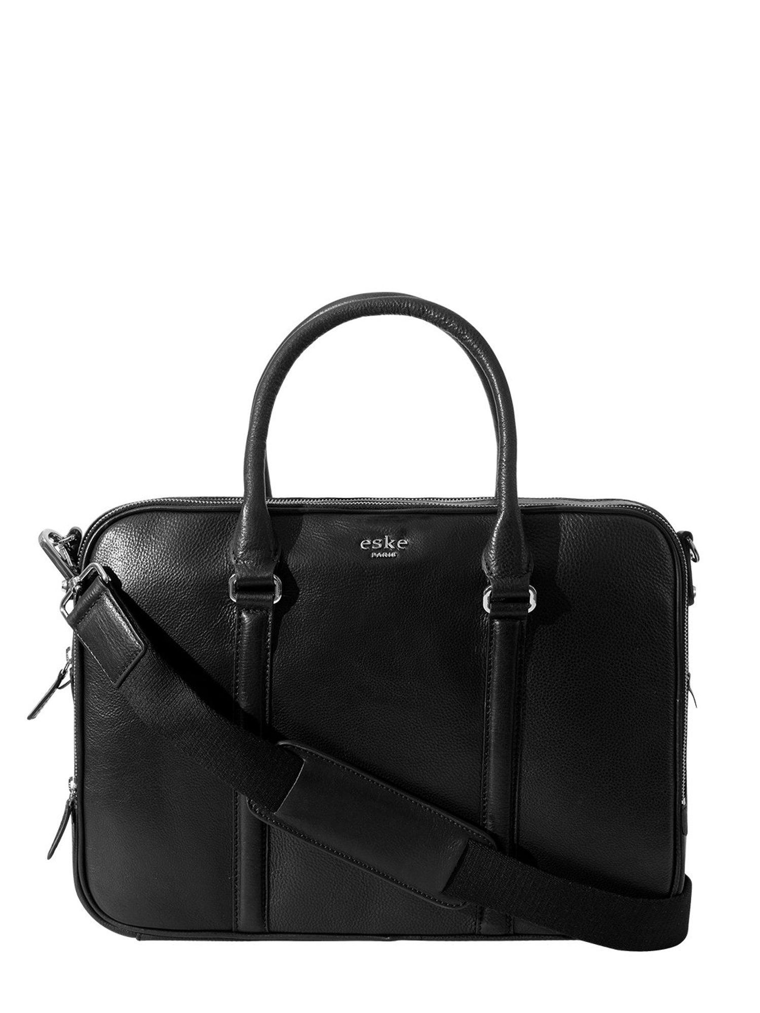 Eske Black Large Messenger Bag