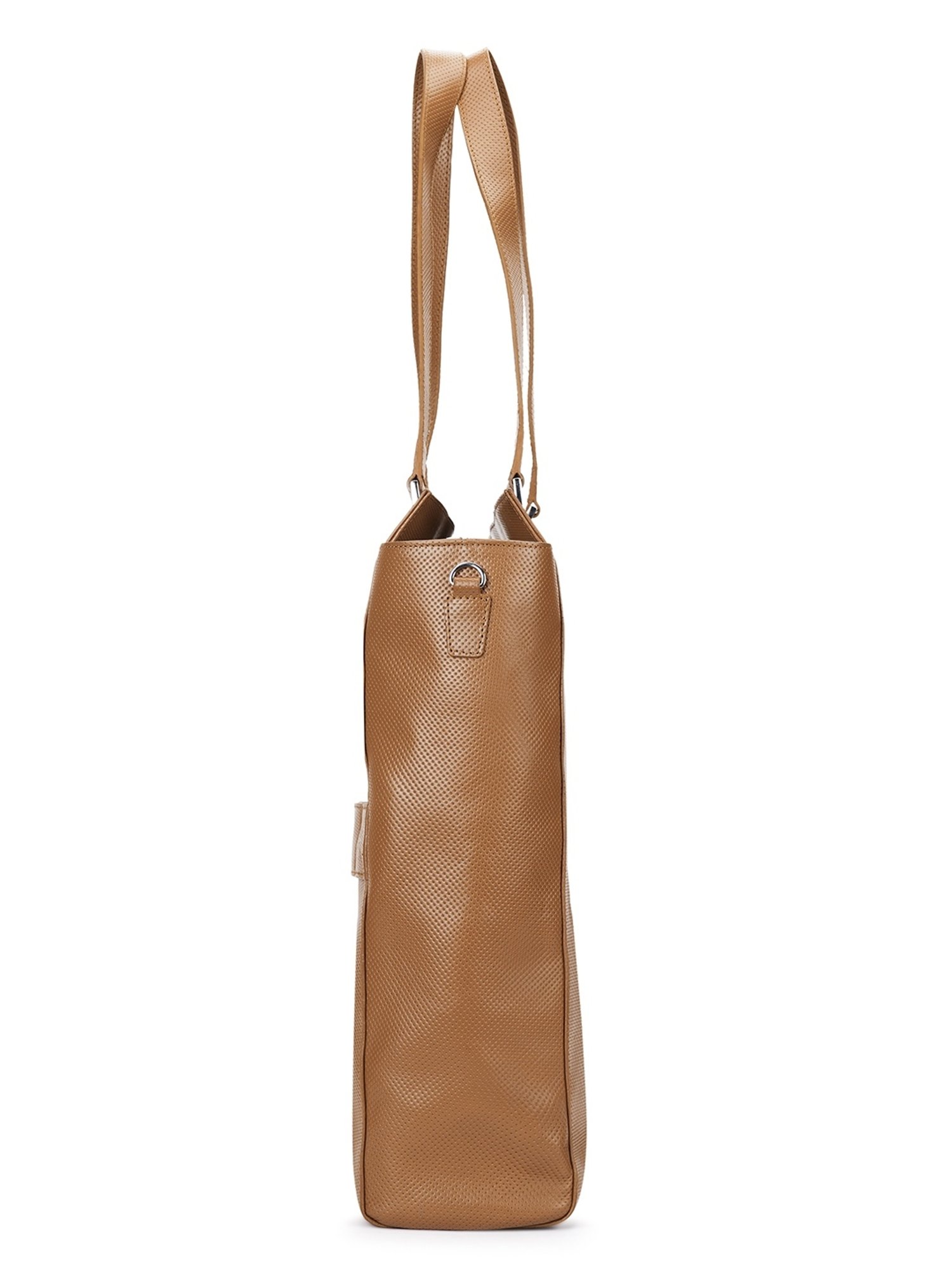 PERQUISITE THE GRACE Brown Solid Medium Tote Handbag