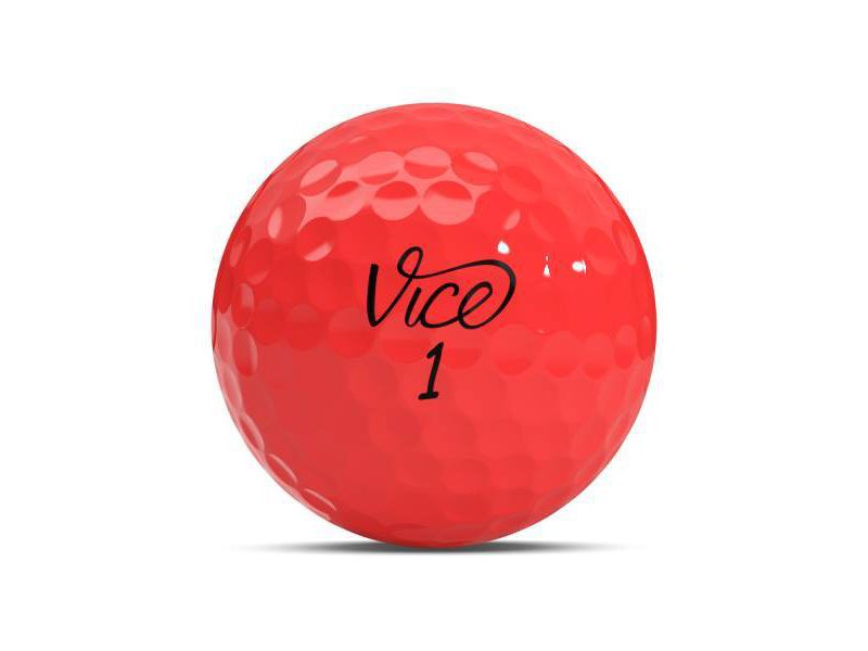 Vice Pro Soft Golf Balls - Neon Red