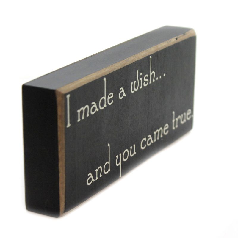 Home Decor 4.0" Wish Came True Plaque Wall Accent Free Standing  -  Wall Sign Panels